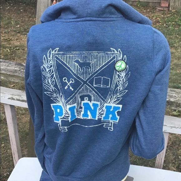 PINK from Victoria Secret Zip Up Hoodie Sweatshirt - Picture 5 of 7